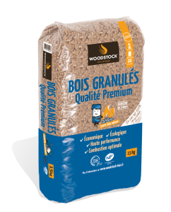 Granulés de bois Pellets 15kg - WOODSTOCK stock limité
